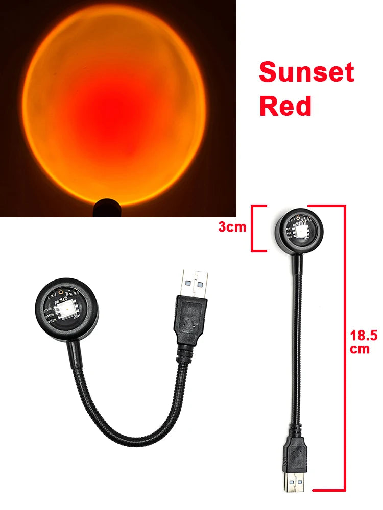 USB LED Sunset Lamp